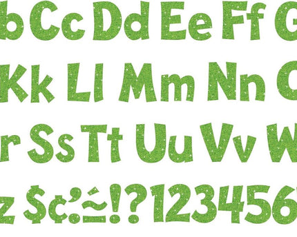 LETRAS LIME SPARKLE #4 PLAYFUL