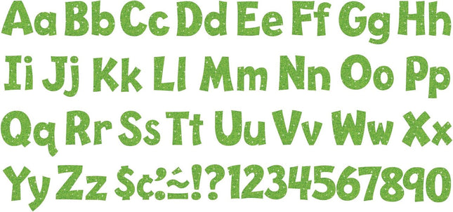 LETRAS LIME SPARKLE #4 PLAYFUL