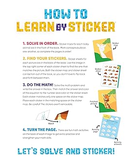 LIBRO LEARN BY STICKER ADDITION AND SUBTRACTION
