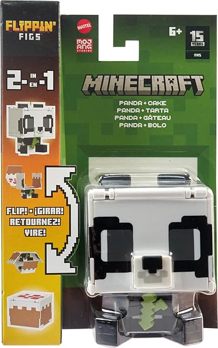 JUGUETE MINECRAFT FLIPPIN FIGURE PANDA