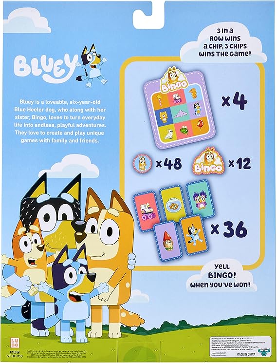 JUEGO DE BINGO BLUEY