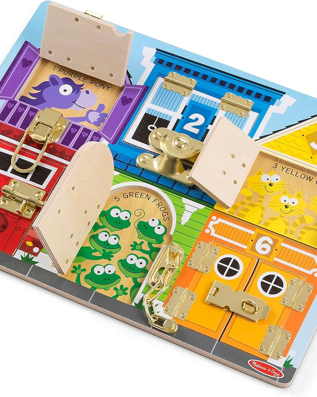 JUEGO DE MADERA CON PESTILLOS LATCHES BOARD