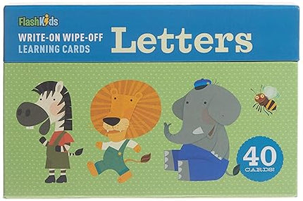 FLASH CARD LETTERS WRITE ON WIPE OFF LEARNING CARDS