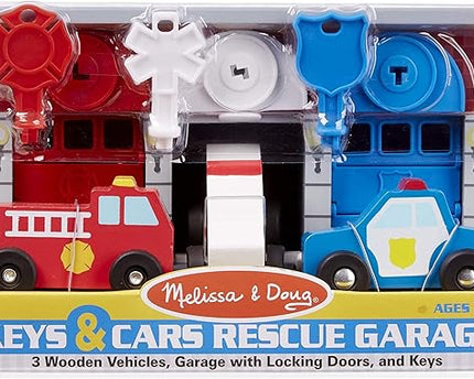 JUGUETE CARROS DE RESCATE CON GARAGE
