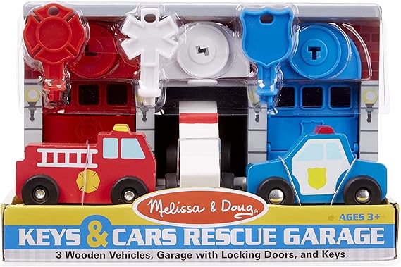 JUGUETE CARROS DE RESCATE CON GARAGE