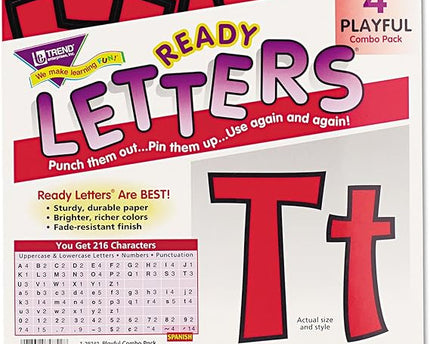 LETRAS  #4 ROJAS PLAYFUL