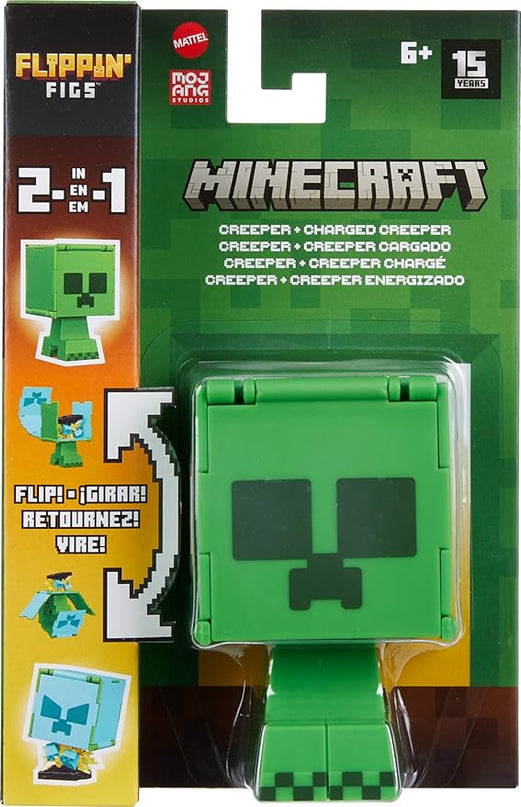 JUGUETE MINECRAFT FLIPPIN FIGURE CREEPER
