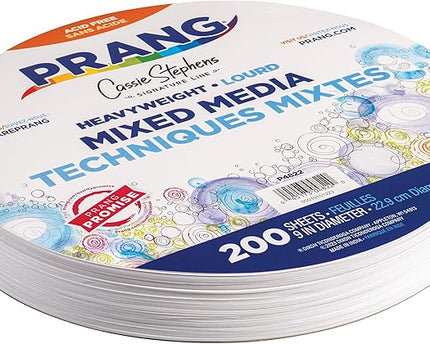 PAQUETE MIXED MEDIA PAPER CIRCLES 9 200HJS