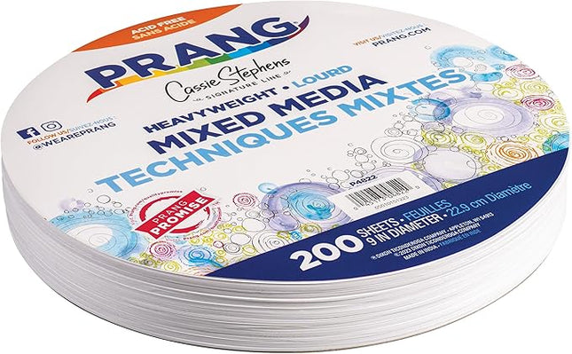 PAQUETE MIXED MEDIA PAPER CIRCLES 9 200HJS