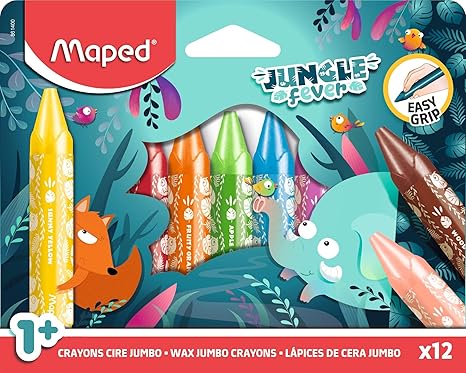 CRAYONES JUMBO JUNGLE FIVER 12 PZ