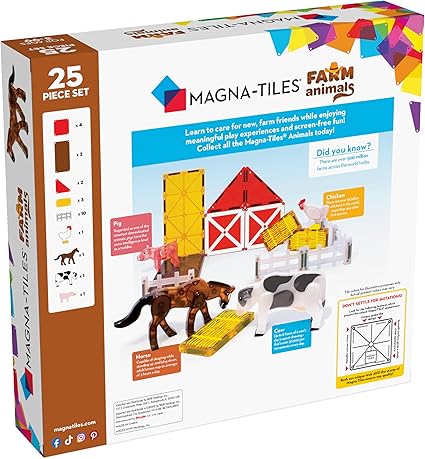 MAGNA TILES - FARM ANIMALS 25-PIECE SET