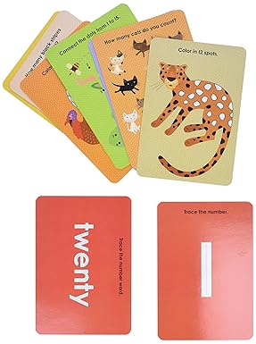 FLASH CARD NUMBERS WRITE ON WIPE OFF LEARNING CARDS