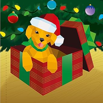LIBRO PAINT BY STICKER KIDS HOLLY JOLLY CHRISTMAS