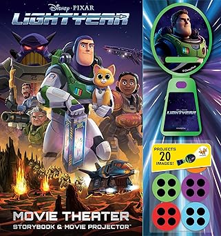 LIBRO  LIGHTYEAR MOVIE THEATER STORYBOOK & MOVIE PROJECTOR