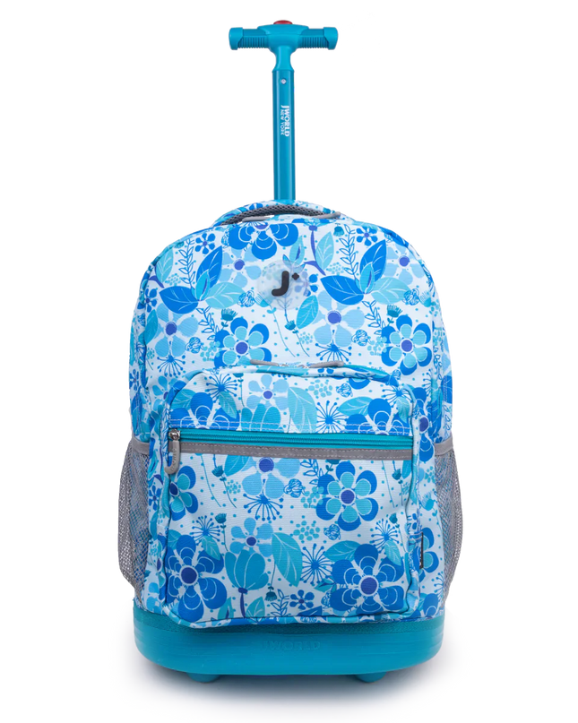 MOCHILA J WORLD C/ RODOS SUNRISA BLUE VINE