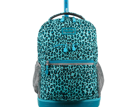 MOCHILA J WORLD C/ RODOS SUNRISE MINT LEOPARD