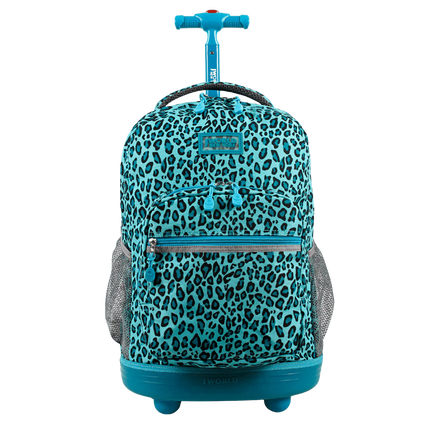 MOCHILA J WORLD C/ RODOS SUNRISE MINT LEOPARD
