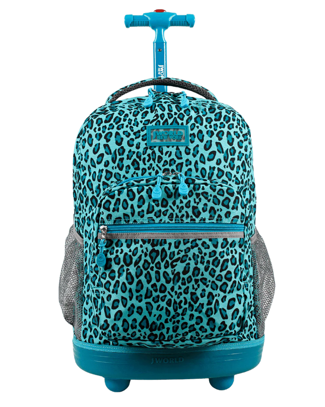 MOCHILA J WORLD C/ RODOS SUNRISE MINT LEOPARD