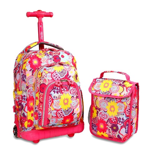 MOCHILA J WORLD C/ RODOS Y LUZ LOLLIPOP POPPY PANSY