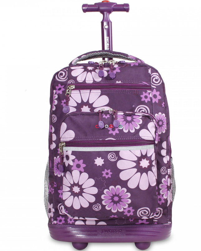 MOCHILA J WORLD C/ RODOS SUNDANCE PURPLE FLOWER