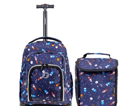 MOCHILA J WORLD C/ RODOS Y LUZ LOLLIPOP SPACESHIP