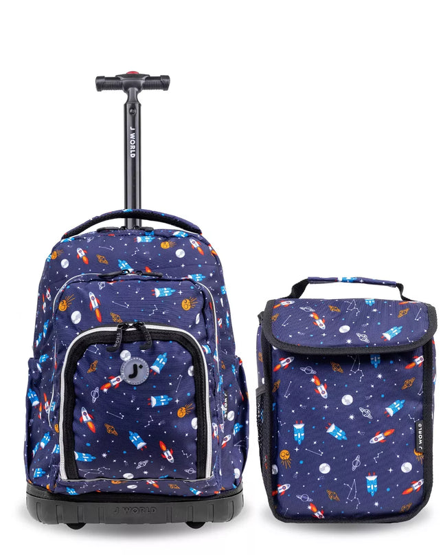 MOCHILA J WORLD C/ RODOS Y LUZ LOLLIPOP SPACESHIP