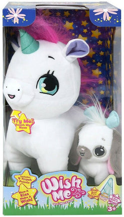 PELUCHE DE 9" PINKY WISH ME UNICORNIO CON MINI UNICORNIO