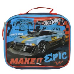 LONCHERA  RECTANGULAR HOT WHEELS