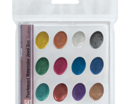 SET DE ACUARELAS PERLADAS 12CLRS