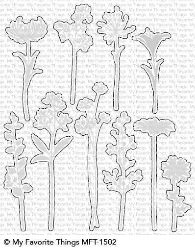DIES NAMICS FLOWER SILHOUETTES 10 PCS