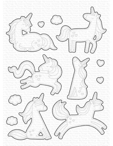 DIE UNICORNIOS AMISTOSOS 12 PCS -  NAMICS