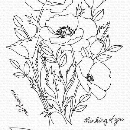 SELLO WILD POPPIES 4X6 - 5 PCS