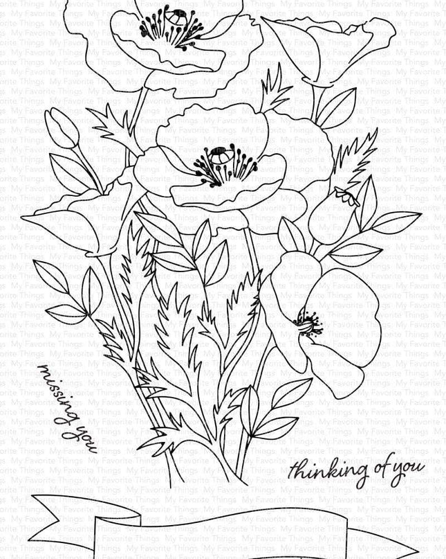 SELLO WILD POPPIES 4X6 - 5 PCS