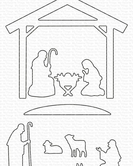 DIE NATIVITY SILHOUETTE