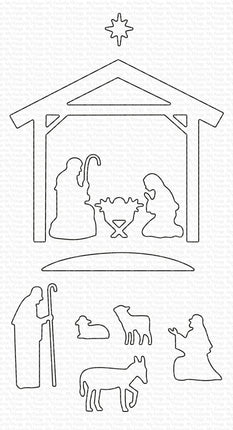 DIE NATIVITY SILHOUETTE