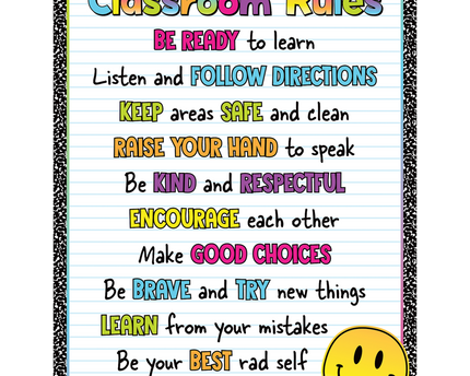 LAMINA BRIGHTS 4EVER CLASSROOM RULES