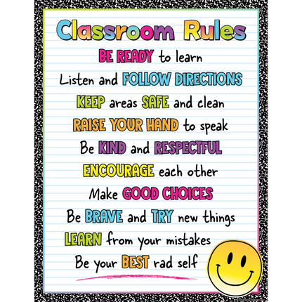 LAMINA BRIGHTS 4EVER CLASSROOM RULES