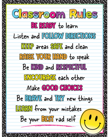 LAMINA BRIGHTS 4EVER CLASSROOM RULES