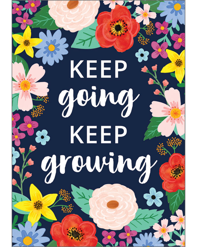 POSTER POSITIVE KEEP GOING, KEEP GROWING