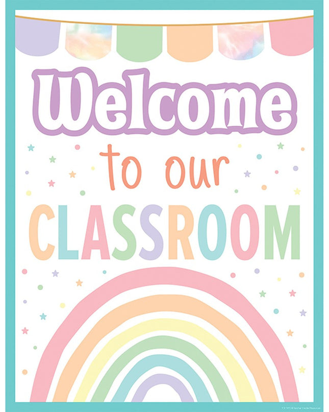 LAMINA PASTEL POP WELCOME TO OUR CLASSROOM