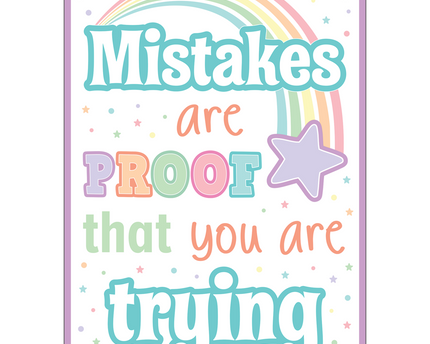 POSTER POSITIVE MISTAKES ARE PROOF THAT YOU ARE TRYING