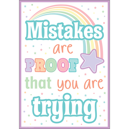 POSTER POSITIVE MISTAKES ARE PROOF THAT YOU ARE TRYING