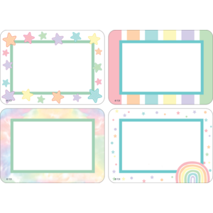 NAME TAGS PASTEL POP