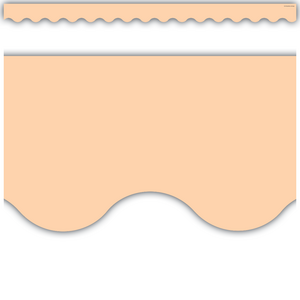 BORDE PEACH SCALLOPED