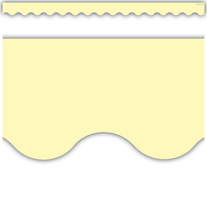 BORDE PASTEL YELLOW SCALLOPED