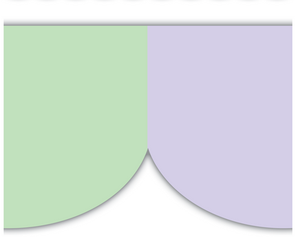 BORDE PASTEL POP SCALLOPED DIE-CUT