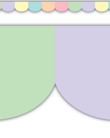 BORDE PASTEL POP SCALLOPED DIE-CUT
