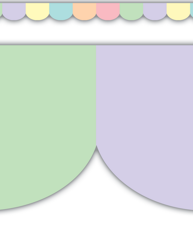 BORDE PASTEL POP SCALLOPED DIE-CUT