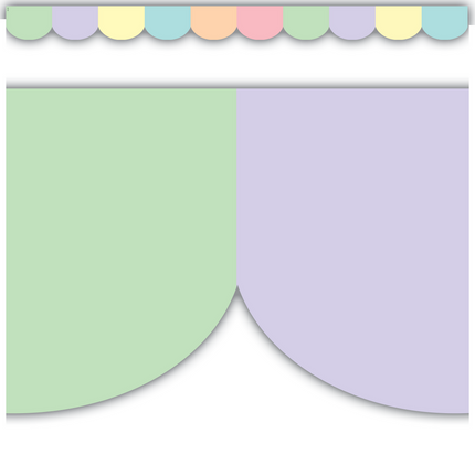 BORDE PASTEL POP SCALLOPED DIE-CUT
