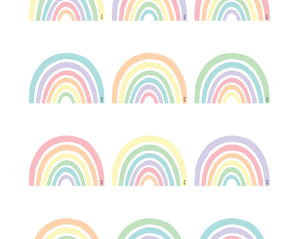 MINI ACCENTS PASTEL POP RAINBOWS